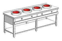 Плита индукционная WOK Heidebrenner ETK-I-W 732437