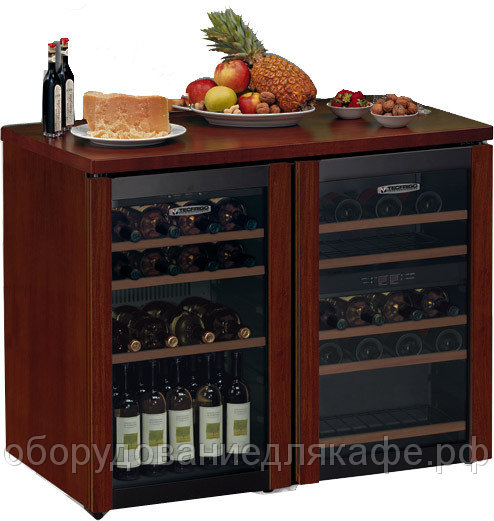 Шкаф винный Tecfrigo EUROWINE 220 ТЕМН.ОРЕХ